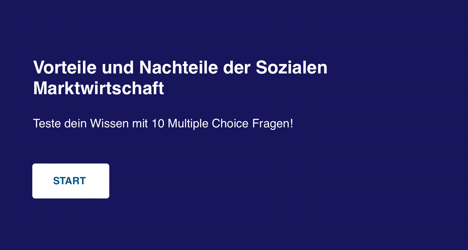 Vorteile Und Nachteile Der Sozialen Marktwirtschaft (Quiz) - Think About